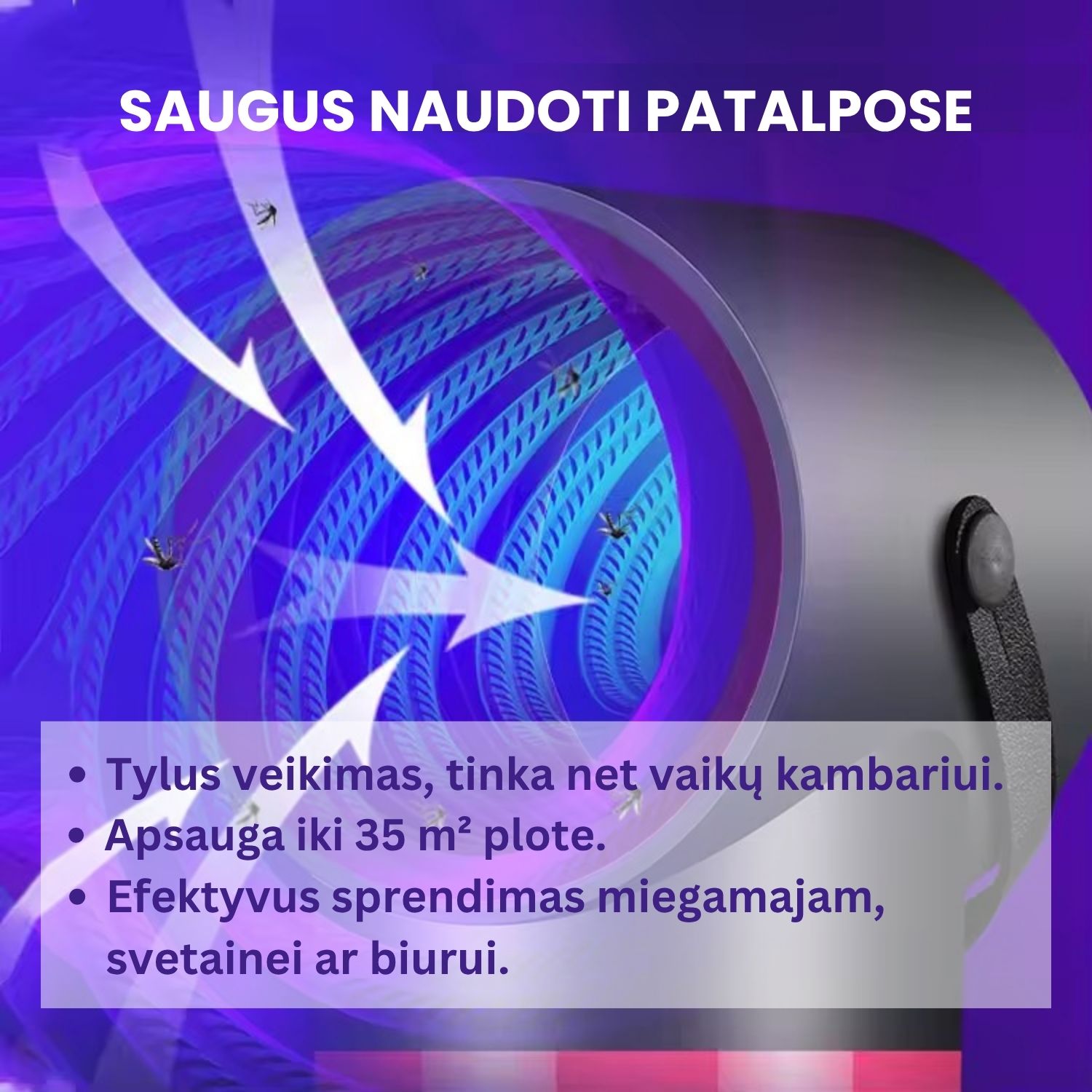 uodu lempa – uodų gaudymo prietaiso 